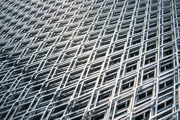 Heavy-Gauge Expanded Metal Mesh Close-Up